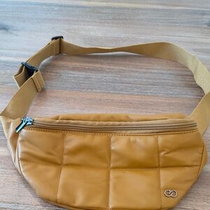 Mustard Quilted Belt Bag